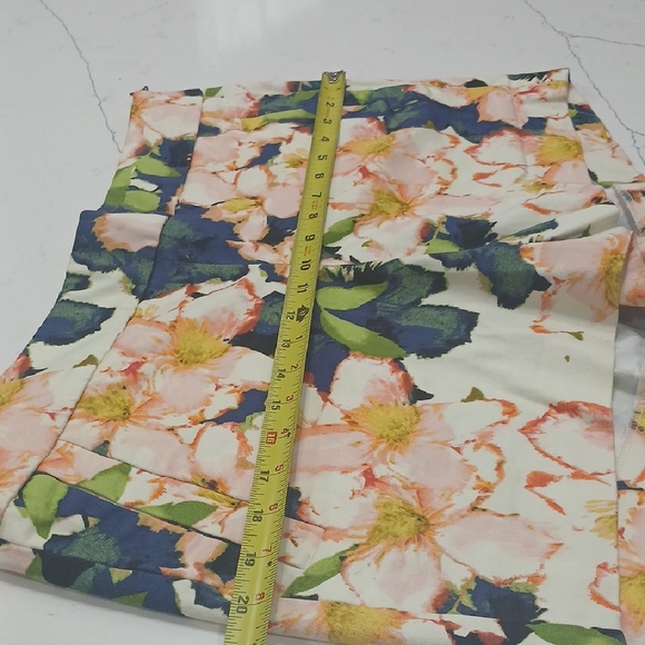 J. Crew High Waist Pink and Green Floral Shorts - Picture 10 of 14
